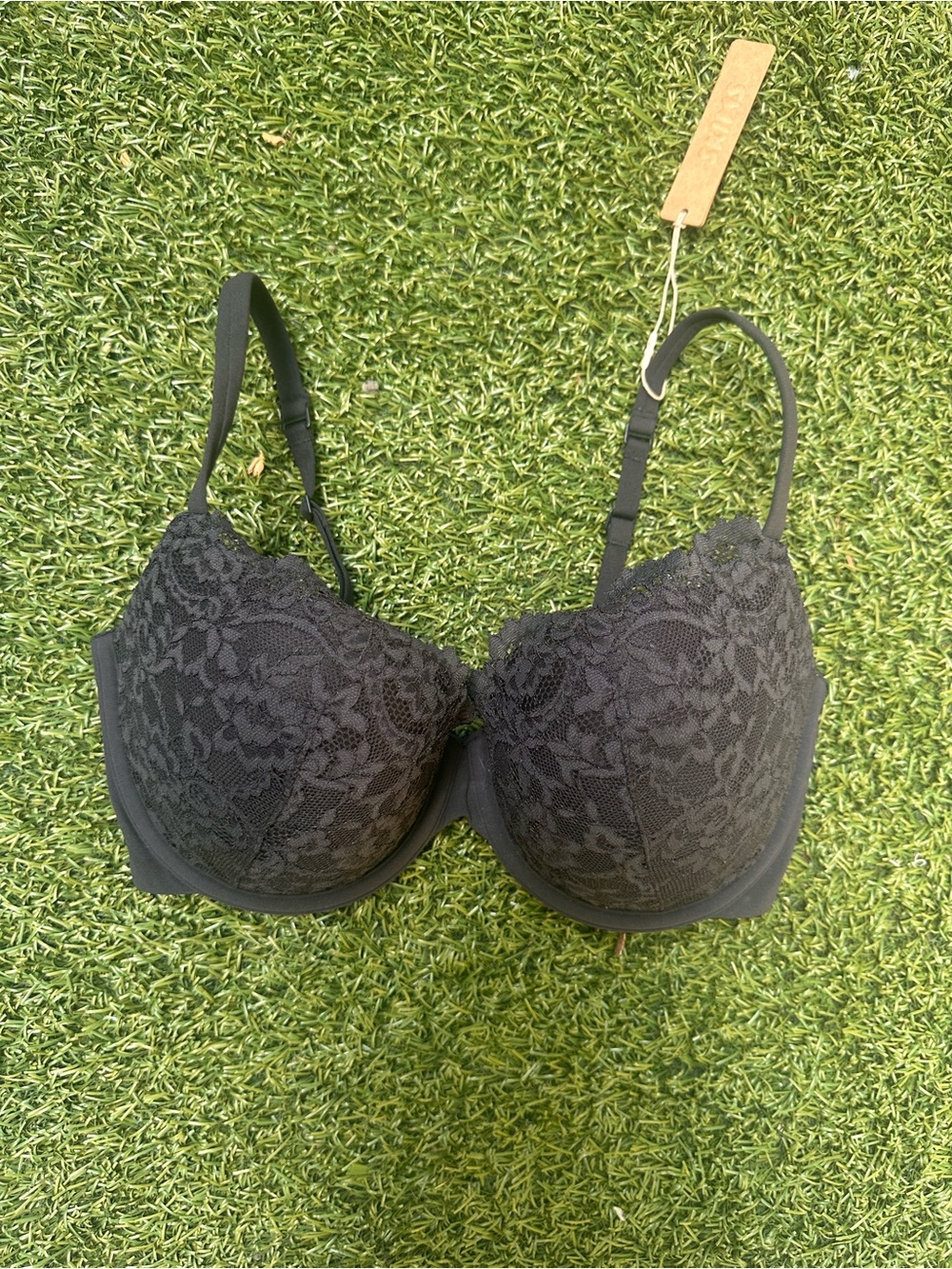 Skims Black Lace Underwire Bra - Women Intimates